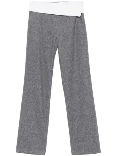 Claudie Pierlot Straight-leg Trousers In Grey