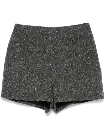 Claudie Pierlot Tweed Shorts In Grey