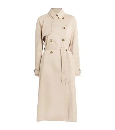 Claudie Pierlot Water-resistant Trench Coat In Neutral