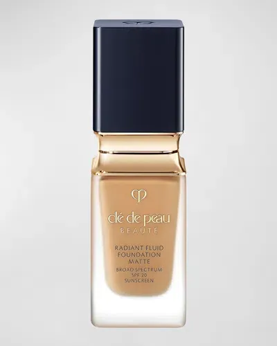 Clé De Peau Beauté Cle De Peau Beaute Radiant Fluid Foundation Matte Broad Spectrum Spf 20 Sunscreen 1.1 Oz. In Oo (deep Tan Ocher With Warm Golden Oliv