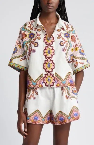 Cleobella Jeni Blouse Lagos Print In Multi