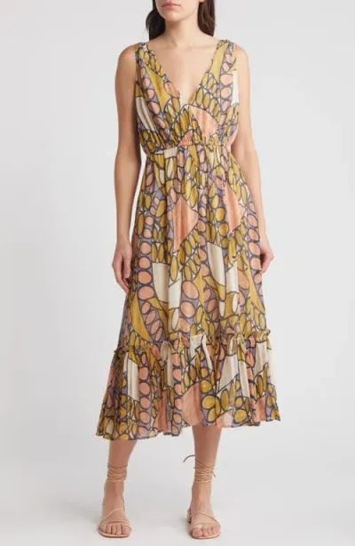 Cleobella Kay Midi Dress In Saguaro Print