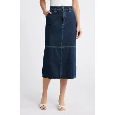 Cleobella Sue Denim Midi Skirt In Dark Denim