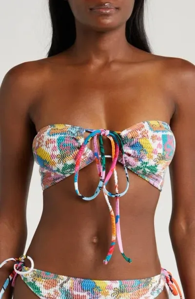 Cleonie Cottesloe Kini Strapless Bikini Top In Riviera