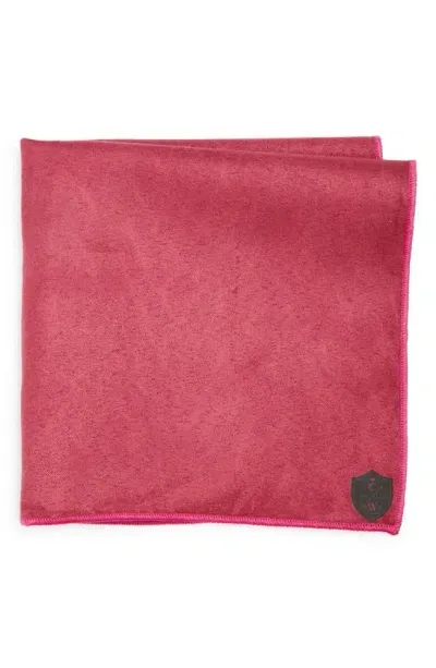 Clifton Wilson Cotton Pocket Square In Fuchsia