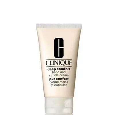 Clinique Deep Comfort Hand And Cuticle Cream 75ml In White