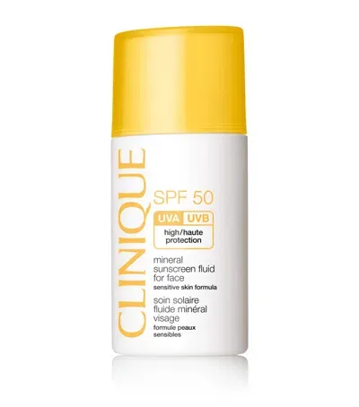 Clinique Mineral Sunscreen Fluid For Face Spf 50 In White