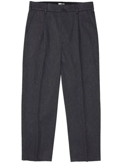 Closed Blomberg Wide Wool Trousers In Grey