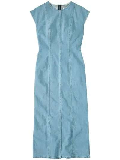 Closed Column Denim Dress In Blue