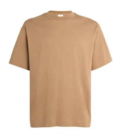 Closed Cotton-blend Classic T-shirt In Beige