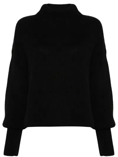 Closed Cropped Sweater In 100 Black