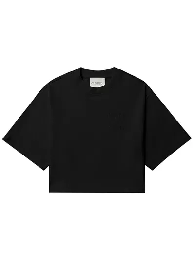 Closed Croppped T Shirt In Black