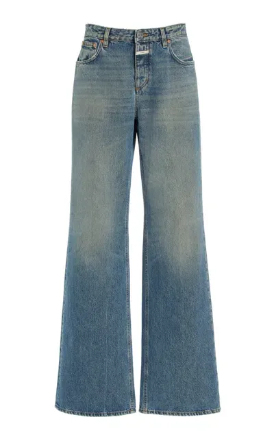 Closed Gillan Rigid Mid-rise Flared Jeans In Light Wash