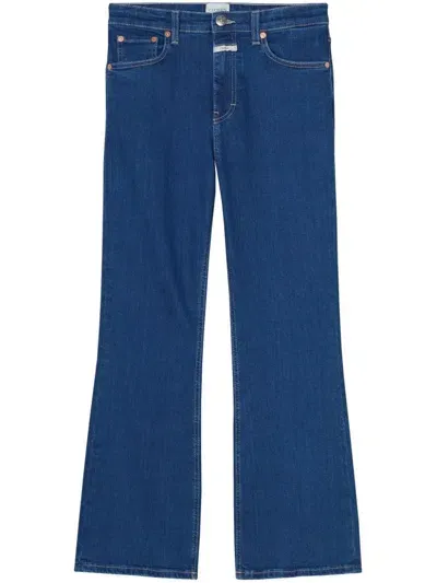 Closed Hi-sun Skinny Flared Leg Jeans In Blue