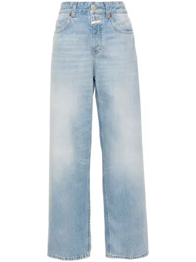 Closed Mid-rise Wide-leg Jeans In Blue