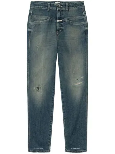 Closed Pedal Mid-rise Cropped Jeans In Blue