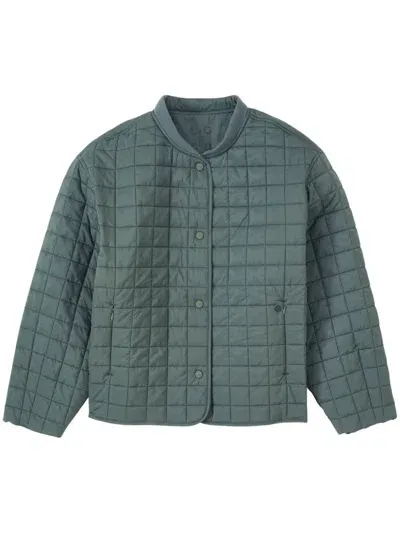 Closed Quilted Jacket In Green