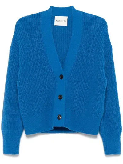 Closed Gerippter Cardigan In Blau