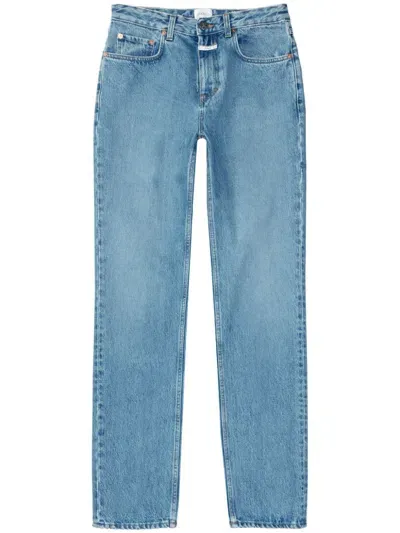 Closed Roan High-rise Straight-leg Jeans In Blue