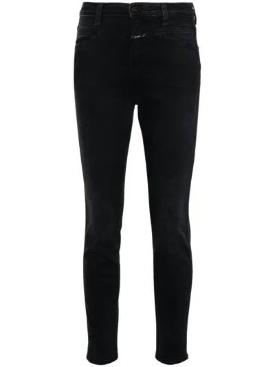 Closed Skinny Pusher Jeans In Black