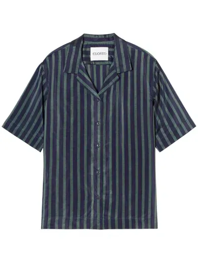 Closed Striped Shirt In Blue