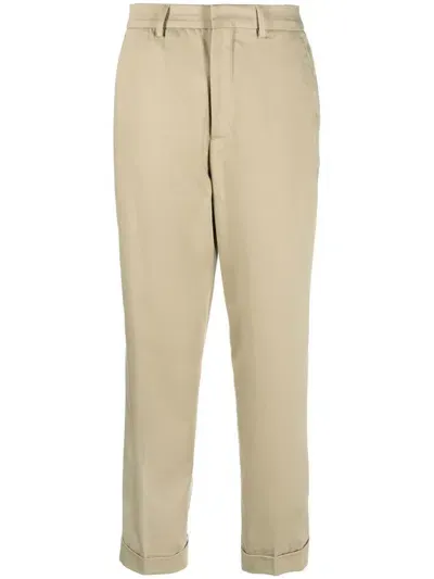 Closed Tailored High-waisted Trousers In Neutrals