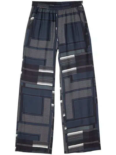 Closed Winona Abstract-pattern Trousers In Blue