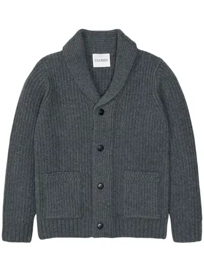 Closed Wool Cardigan In Grey