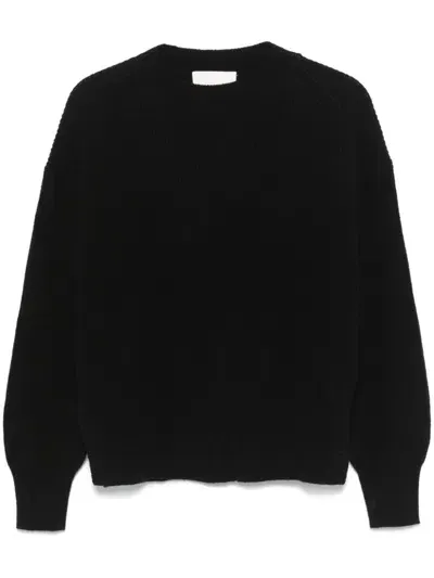 Closed Wool Sweater In 黑色