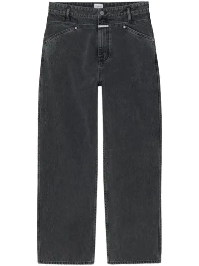 Closed X-treme Straight-leg Jeans In Grey