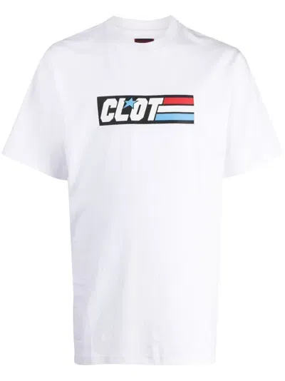 Clot Logo-print Cotton T-shirt In White