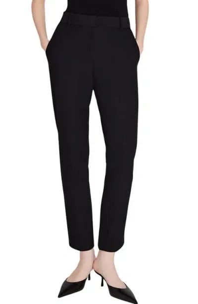 Club Monaco Stripe Jacquard Pants In Black