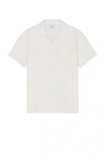 Club Monaco Johnny Collar Polo In White