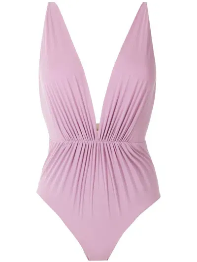 Clube Bossa Clavert Plunging Neck One-piece In Purple