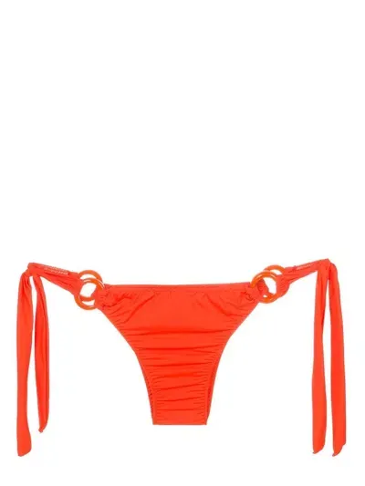 Clube Bossa Lane Embellished Bikini Bottoms In Orange