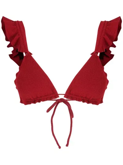 Clube Bossa Laven Bikini Top In Red