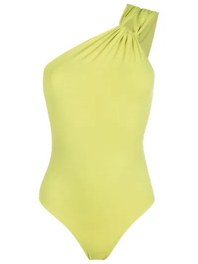 Clube Bossa One-shoulder Swimsuit In Green