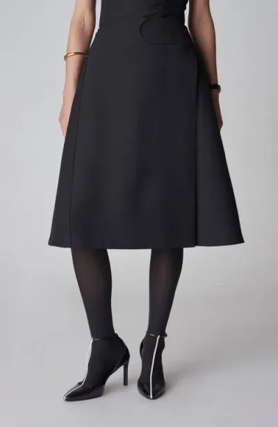 Co A-line Wrap Skirt In Black