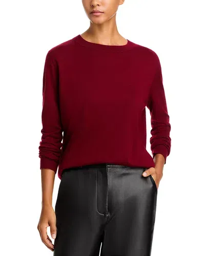 Co Cashmere Crewneck Sweater In Bordeaux