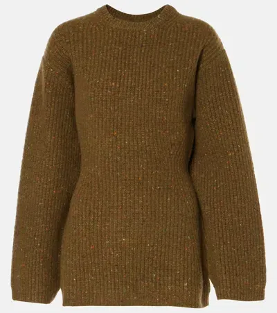 Co Wool And Cashmere-blend Sweater In Green