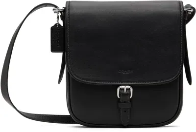 Coach Black Hitch Flap Crossbody Bag