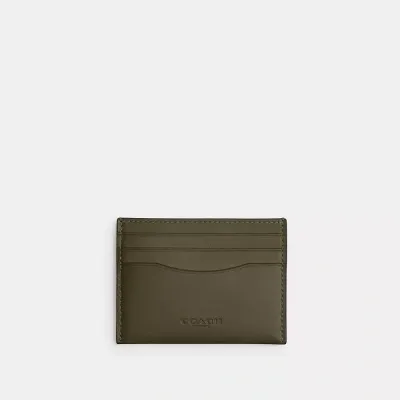 Coach Card Case In Army Green