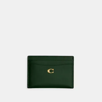 Coach Card Case In Green