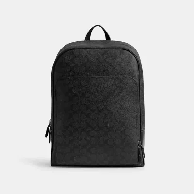 Coach Gotham Backpack In Signature Canvas In Black