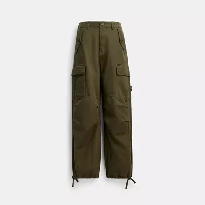 Coach Cargo Pants In Organic Cotton In Green