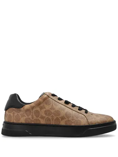 Coach High Line Sneakers In Brown