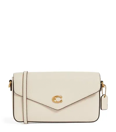 Coach Leather Wyn Cross-body Bag In Gray