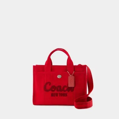 Coach Cargo Tote In Red