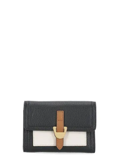 Coccinelle Campus Tricolor Wallet In Black