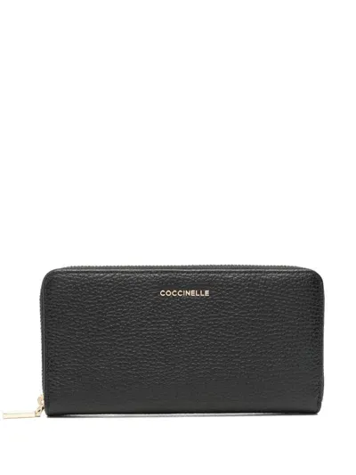 Coccinelle Metallic Soft Wallet In Black